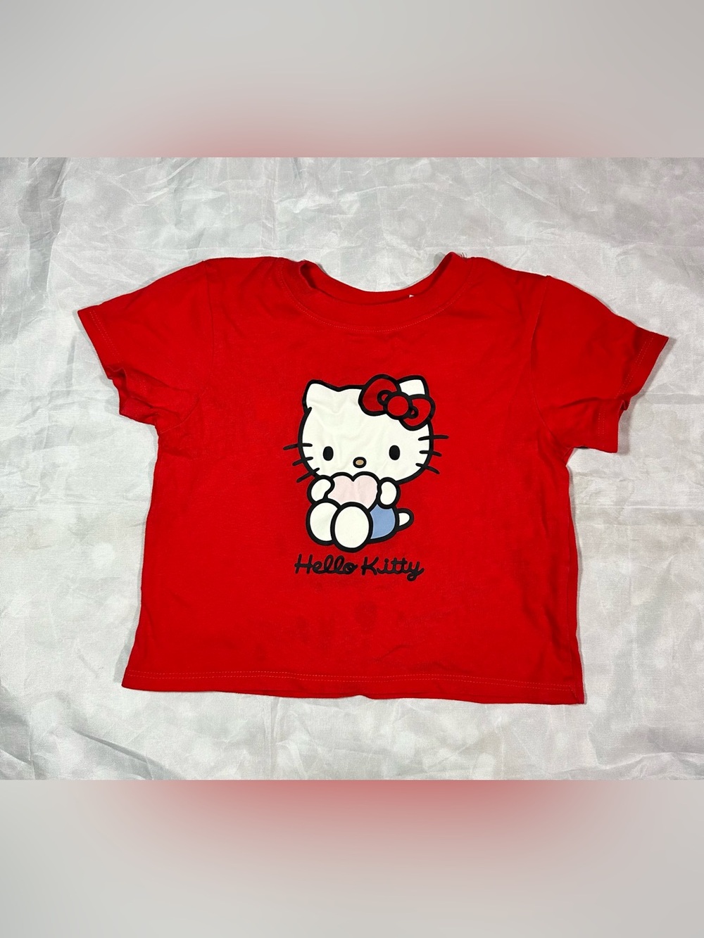 H&M Red Hello Kitty Graphic Short Sleeve Tee
